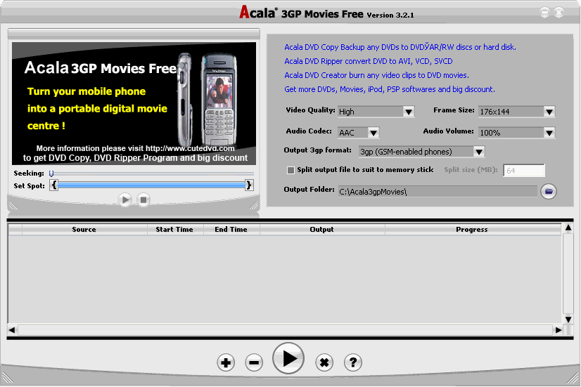 Acala 3GP Movies Free 2.4.9 бесплатно
