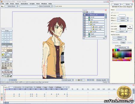 Anime Studio 5.6 RU EN - анимация 2 D + учебник для аниматоров