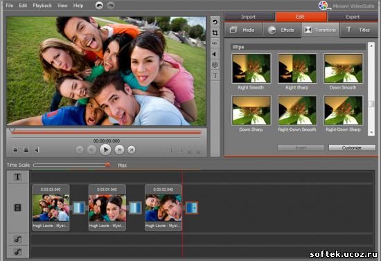 Movavi VideoSuite 7.2</strong>конвертация, резка, склейка, сохранение видео файлов.